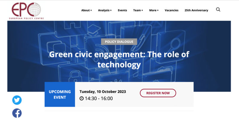 Green civic engagement: The role of technology - CLIMAS