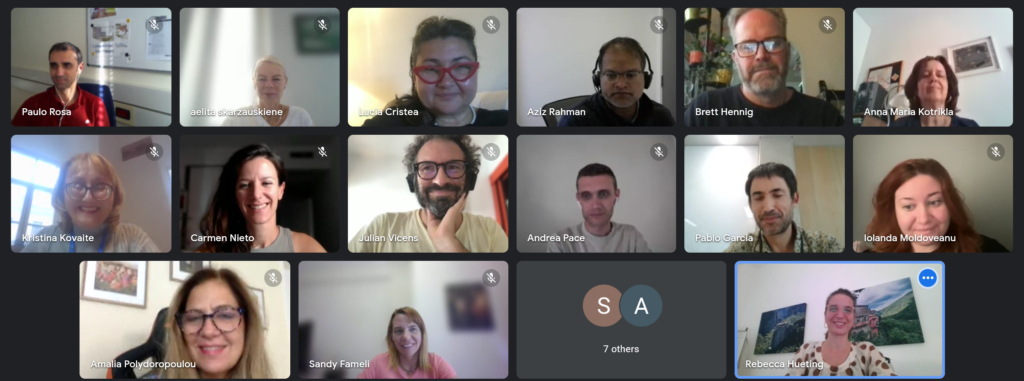 The CLIMAS Advisory Board meeting group screenshot