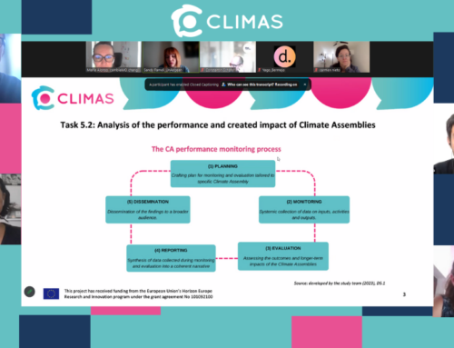 Climate Assemblies and Living Labs cross-exchange in CLIMAS